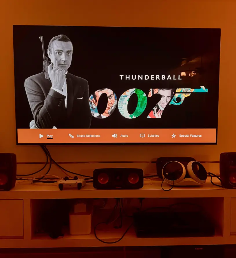 IPTivimate 4K movie playing on a customer's TV